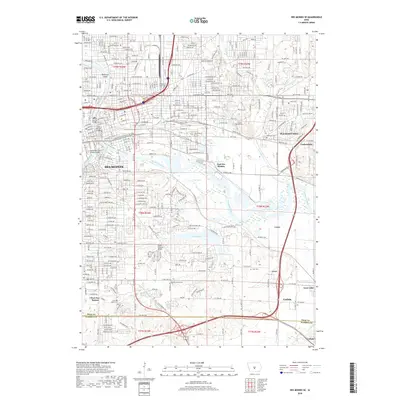 2018 Map of Des Moines SE, 2018 Print