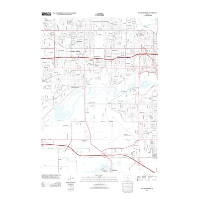 2013 Map of Des Moines SW, 2013 Print