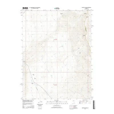 2014 Map of Desatoya Peak, 2014 Print