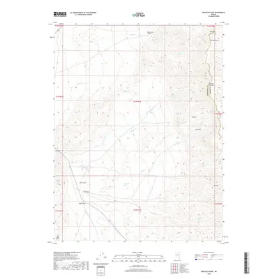 2018 Map of Desatoya Peak, 2018 Print