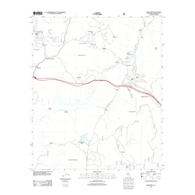 2012 Map of Descanso, 2012 Print