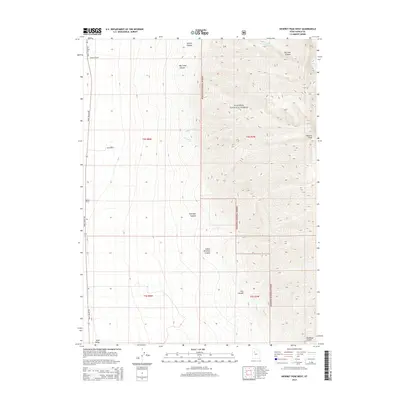 2014 Map of Deseret Peak West, 2014 Print