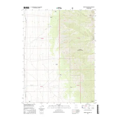 2017 Map of Deseret Peak West, 2017 Print