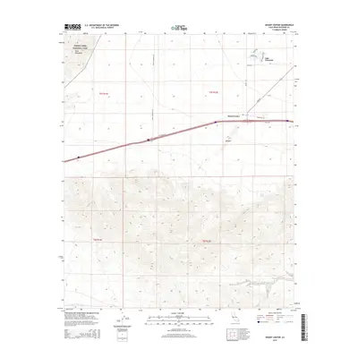 2015 Map of Desert Center, 2015 Print