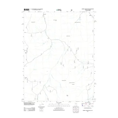 2012 Map of Desert Creek Peak, 2012 Print