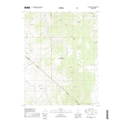 2018 Map of Desert Creek Peak, 2018 Print