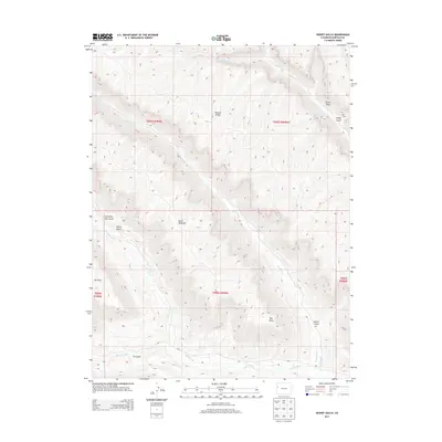 2013 Map of Desert Gulch, 2013 Print