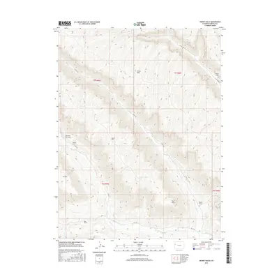 2016 Map of Desert Gulch, 2016 Print
