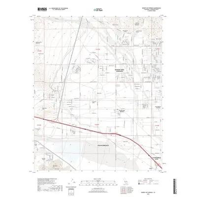 2018 Map of Desert Hot Springs, 2018 Print