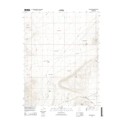 2014 Map of Desert Mound, 2014 Print