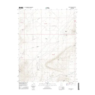 2017 Map of Desert Mound, 2017 Print
