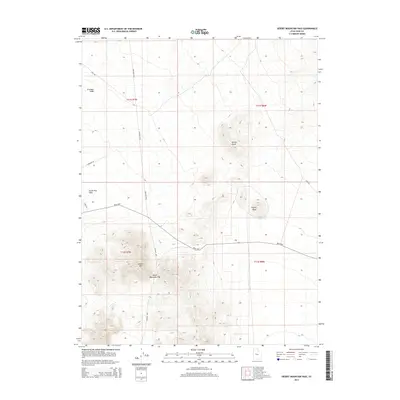 2014 Map of Desert Mountain Pass, 2014 Print