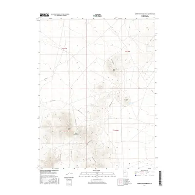 2017 Map of Desert Mountain Pass, 2017 Print