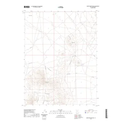 2023 Map of Desert Mountain Pass, 2023 Print