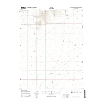 2014 Map of Desert Mountain Reservoir, 2014 Print