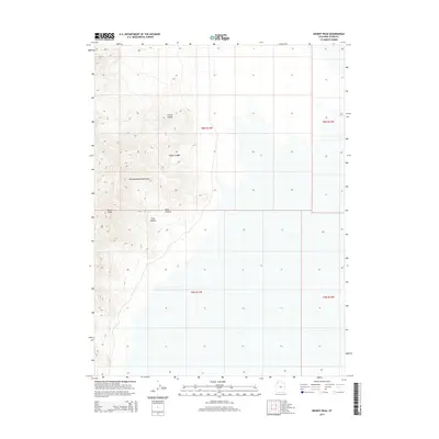 2014 Map of Desert Peak, 2014 Print