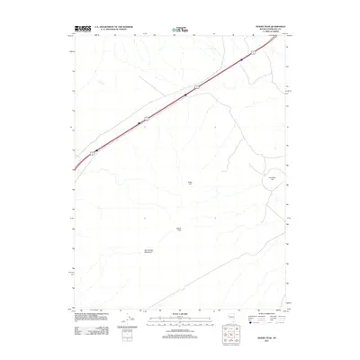 2011 Map of Desert Peak, 2011 Print