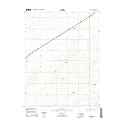 2014 Map of Desert Peak, 2014 Print
