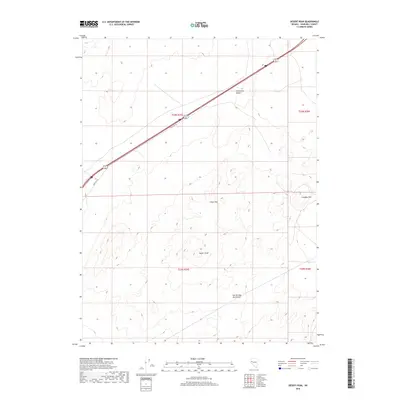 2018 Map of Desert Peak, 2018 Print