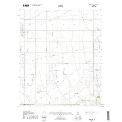 2018 Map of Desert Peak, 2018 Print