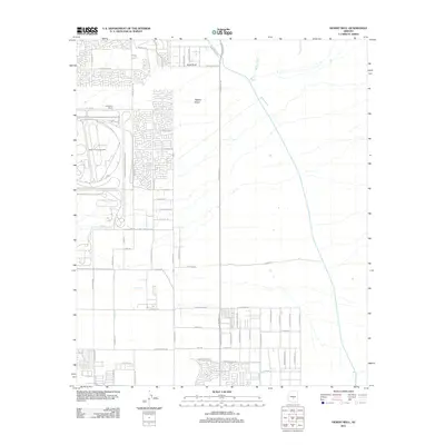 2011 Map of Desert Well, 2011 Print