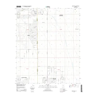 2014 Map of Desert Well, 2014 Print