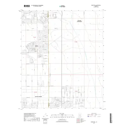 2018 Map of Desert Well, 2018 Print