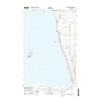 2014 Map of Destruction Island, 2014 Print