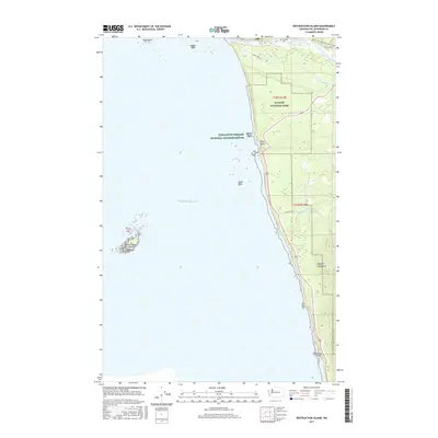 2017 Map of Destruction Island, 2017 Print