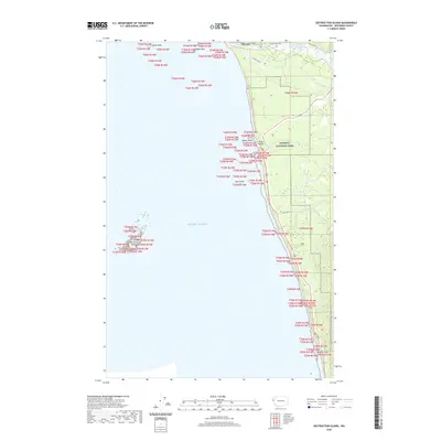 2020 Map of Destruction Island, 2020 Print
