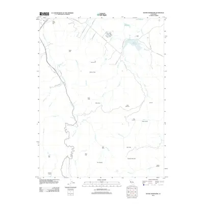 2012 Map of Detert Reservoir, 2012 Print
