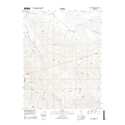 2015 Map of Detert Reservoir, 2015 Print