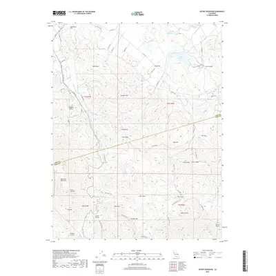 2018 Map of Detert Reservoir, 2018 Print
