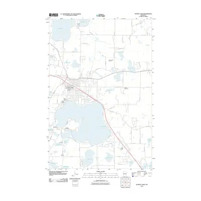 2010 Map of Detroit Lakes, 2010 Print