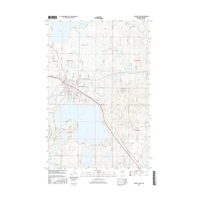 2016 Map of Detroit Lakes, 2016 Print