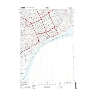 2014 Map of Detroit, 2014 Print
