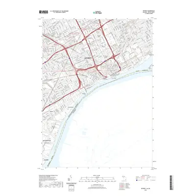 2019 Map of Detroit, 2019 Print