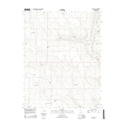 2014 Map of Devil Mesa, 2014 Print