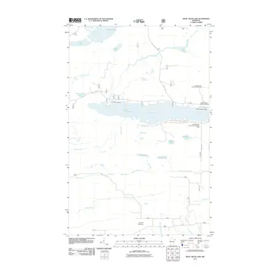 2011 Map of Devil Track Lake, 2011 Print
