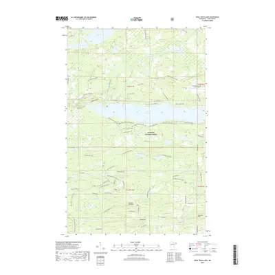 2019 Map of Devil Track Lake, 2019 Print