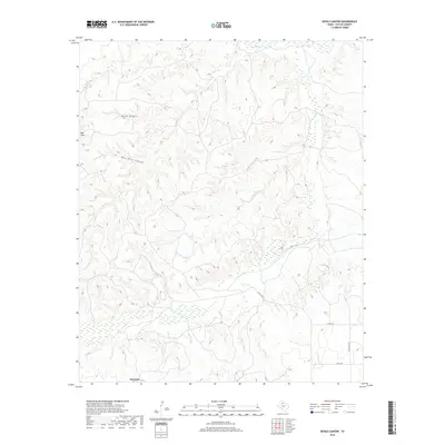 2019 Map of Devils Canyon, 2019 Print