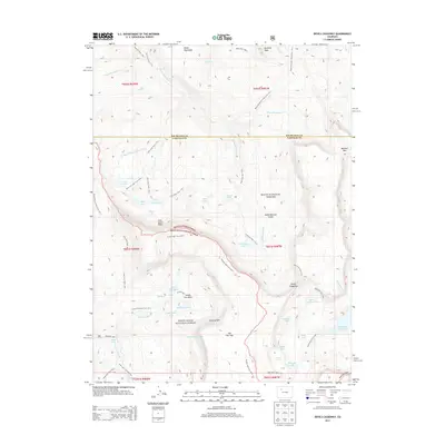 2013 Map of Devils Causeway, 2013 Print
