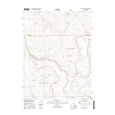 2016 Map of Devils Causeway, 2016 Print