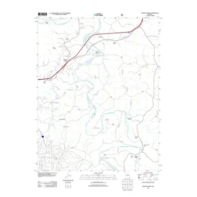 2012 Map of Devils Elbow, 2012 Print