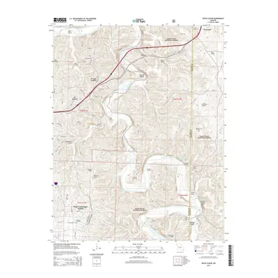 2015 Map of Devils Elbow, 2015 Print