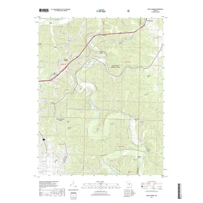 2017 Map of Devils Elbow, 2017 Print