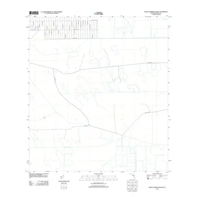 2012 Map of Devils Garden Slough, 2012 Print