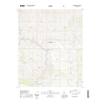 2021 Map of Devils Heart Peak, 2021 Print