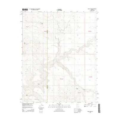2014 Map of Devils Hump, 2014 Print