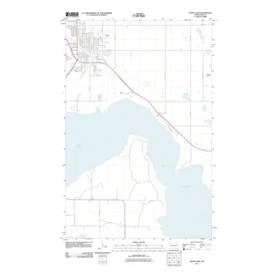 2011 Map of Devils Lake, 2011 Print